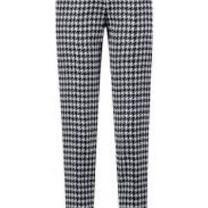 Hugo Boss Houndstooth Slim-Fit Cropped Trousers, Size2